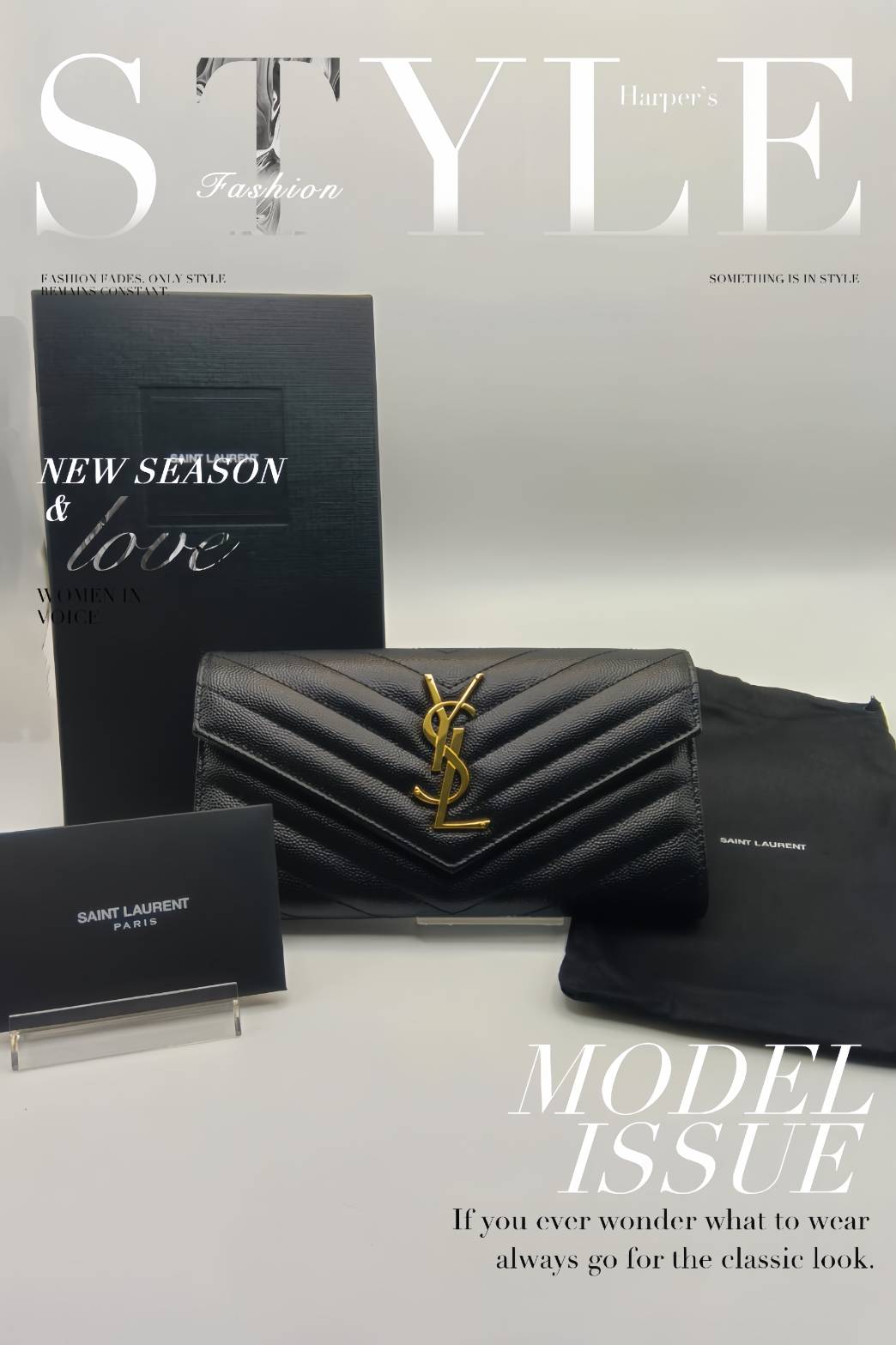 Wallet#YSL#SaintLaurent#Black#カサンドラ – diamante-onlineshop